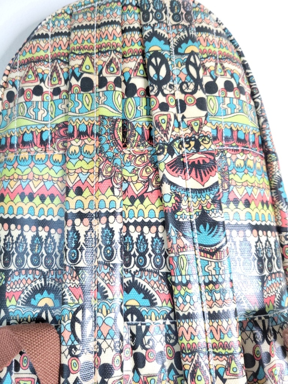 NWOT Sakroots Coated Canvas Artist Circle Bag Laptop Backpack - Picture 4 of 9